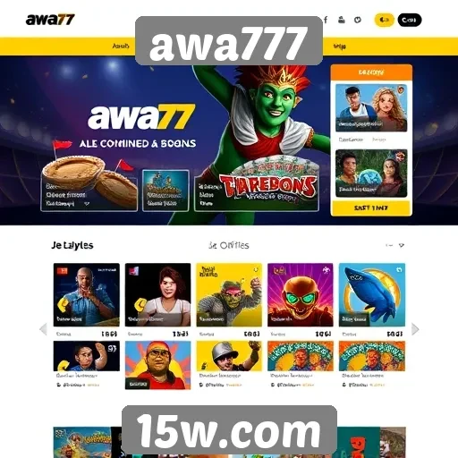 interface intuitiva do site awa777 atrai novos players