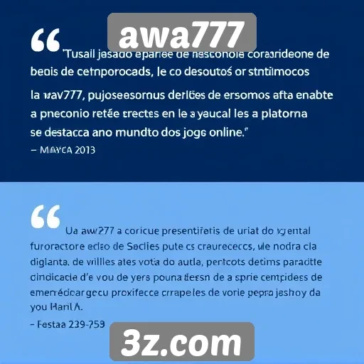 relato de usuários sobre experiências no awa777
